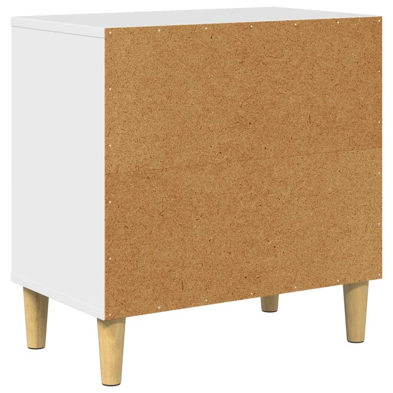 vidaXL Kaķu māja Spīdīga Balta 51 x 30 x 52 cm Inženierijas koks