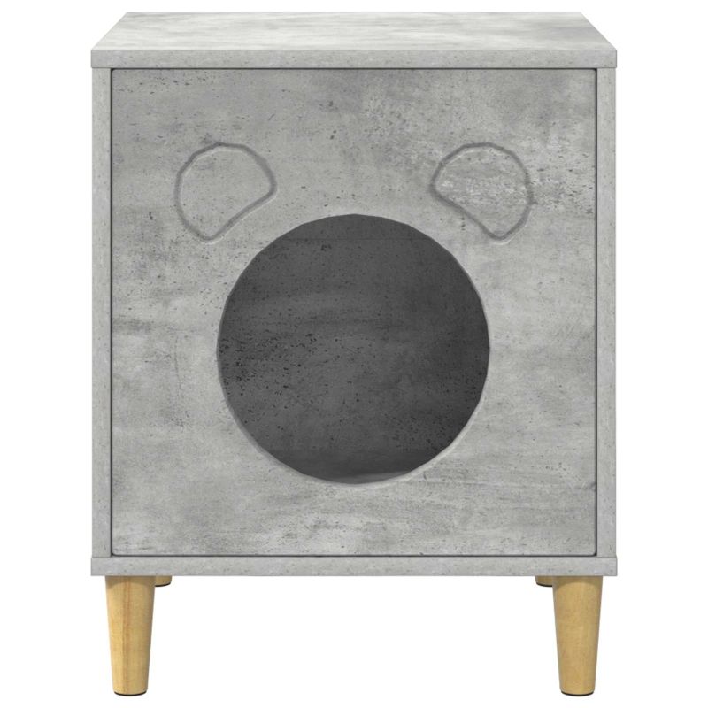 vidaXL Kaķu māja Betons 42,5 x 40 x 53 cm Inženierijas koks