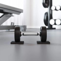 vidaXL Gumijas spilventiņš Melna Gumija