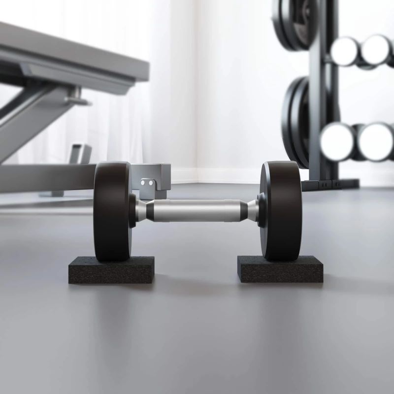 vidaXL Gumijas spilventiņš Melna Gumija