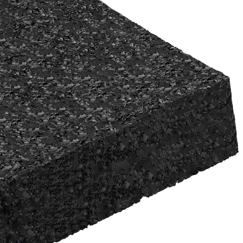 vidaXL Gumijas spilventiņš Melna Gumija