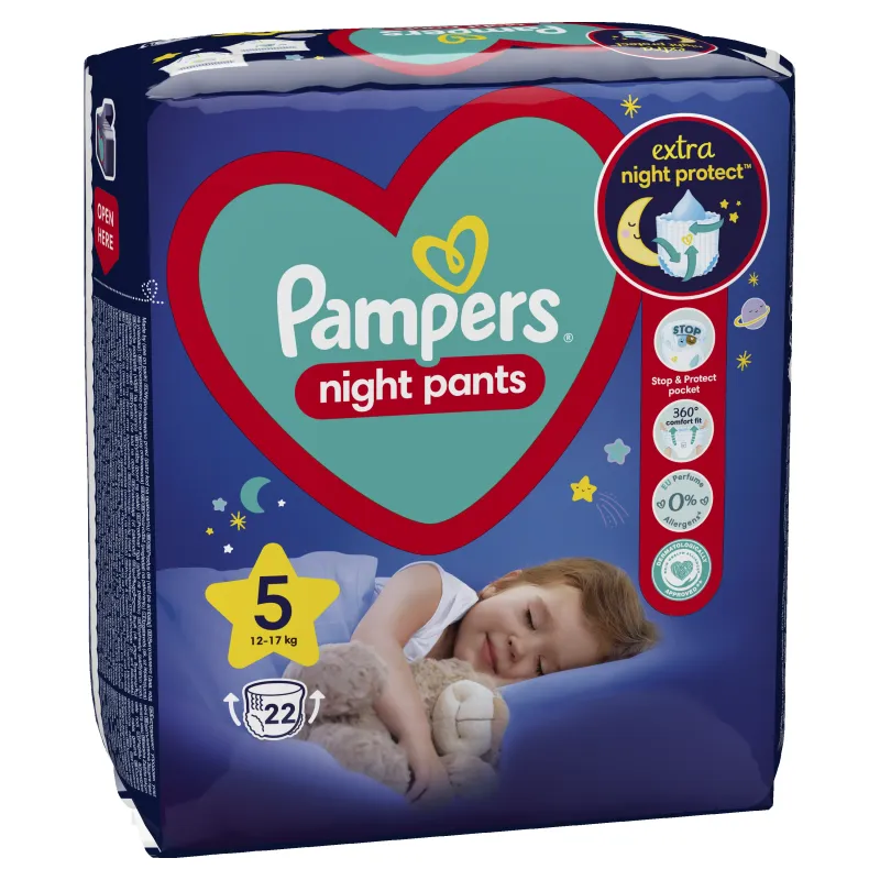 Pampers Night Biksītes, 5. Izmērs, 88 Biksītes, 12kg-17kg