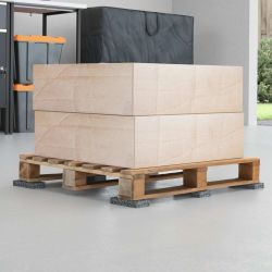 vidaXL Gumijas rullis Melna Gumija