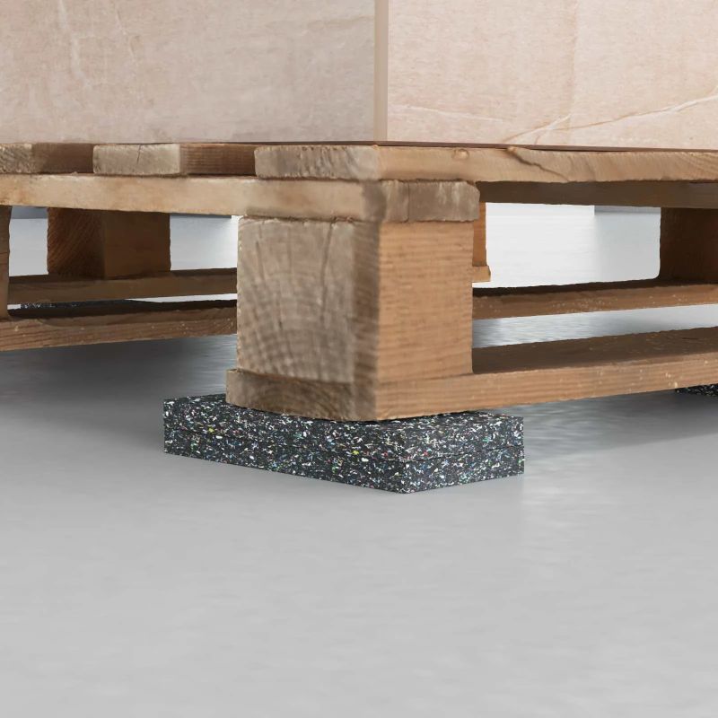 vidaXL Gumijas rullis Melna Gumija