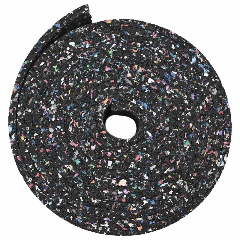 vidaXL Gumijas rullis Melna Gumija