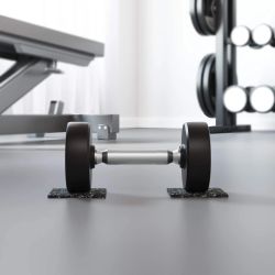 vidaXL Gumijas rullis Melna Gumija