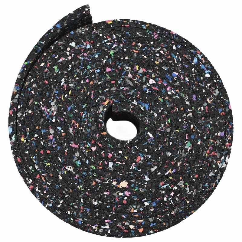 vidaXL Gumijas rullis Melna Gumija