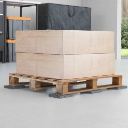 vidaXL Gumijas rullis Melna Gumija