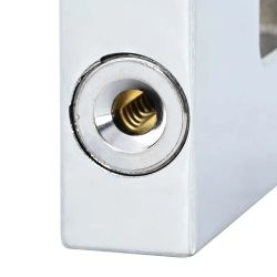 vidaXL Piekarāmā slēdzene 2 pcs Sudraba 7 x 1,9 x 5 cm Dzelzs