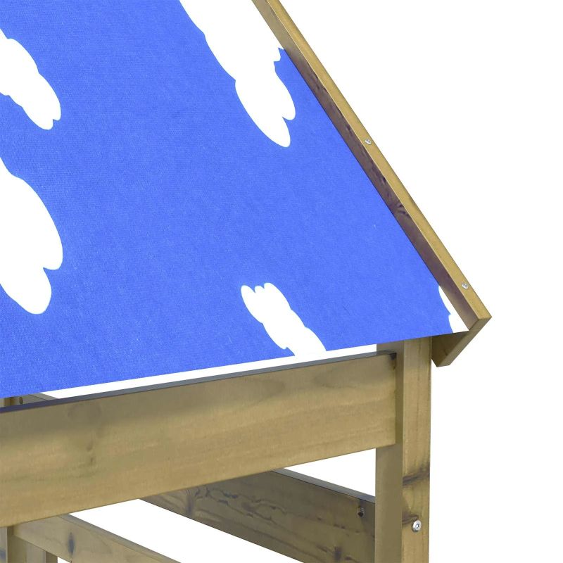 vidaXL Spēļu tornis Brūna 52,5 x 85 x 265 cm Cieta impregnēta koksne