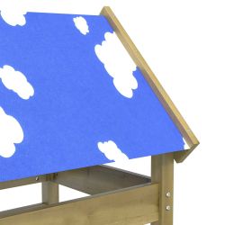 vidaXL Spēļu tornis Brūna 52.5 x 85 x 239 cm Cieta impregnēta koksne