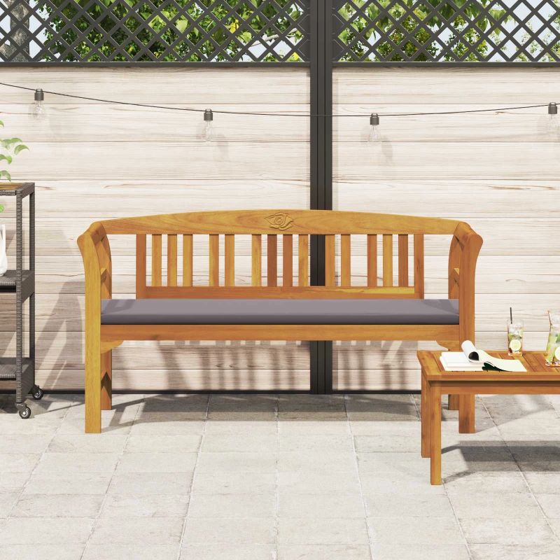 vidaXL sols Dabīgā eļļas apdare 157 x 46 x 82,5 cm Cietā akācijas koks