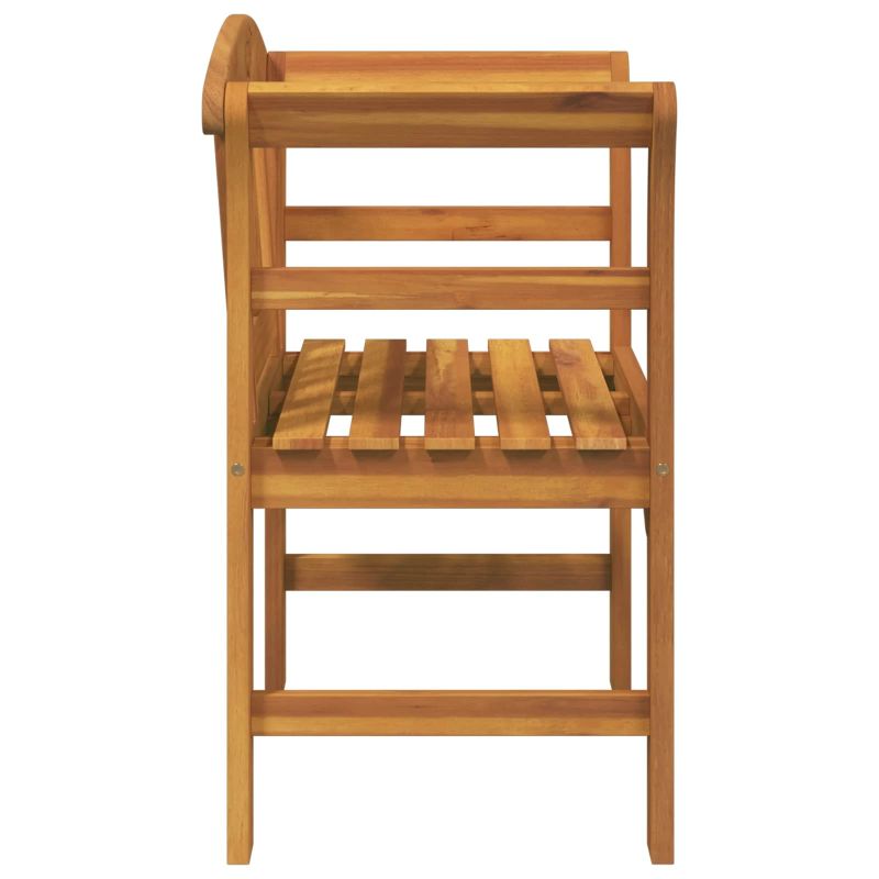 vidaXL sols ar spilvenu Dabīgā eļļas apdare 68,5 x 46 x 82,5 cm