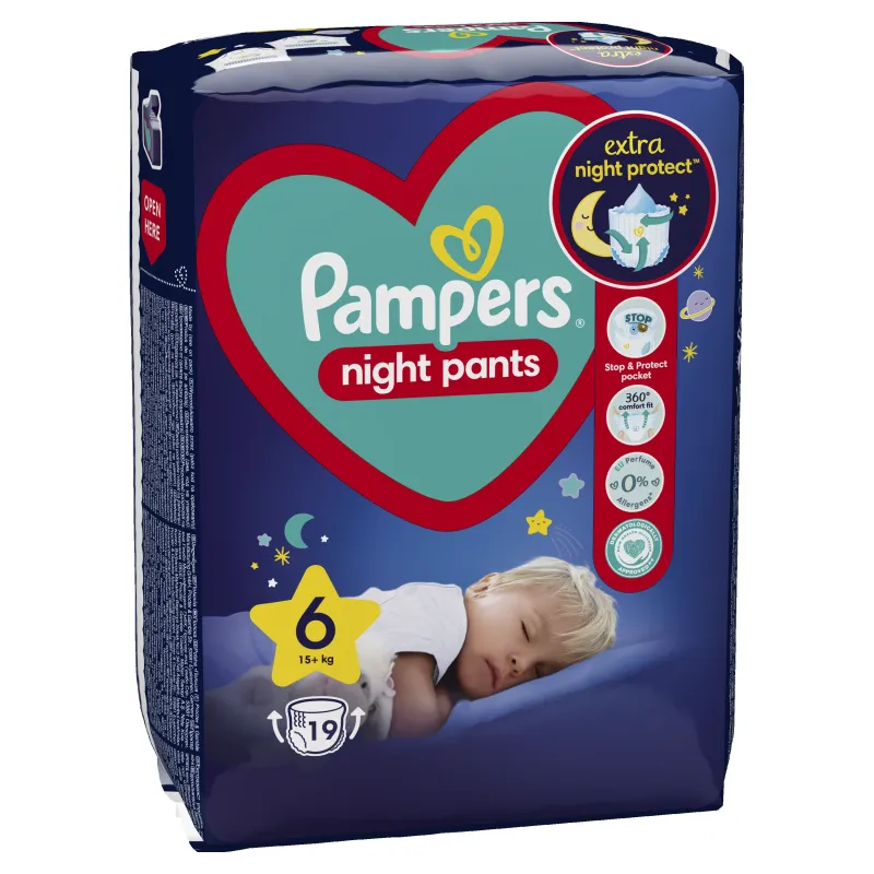 Pampers Night Biksītes, 6. Izmērs, 76 Biksītes, 15+ kg