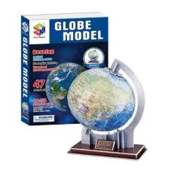 3D dėlionė Magic Puzzle Globe Model 525084676, 69 cm x 32 cm, 49 vnt., įvairių spalvų
