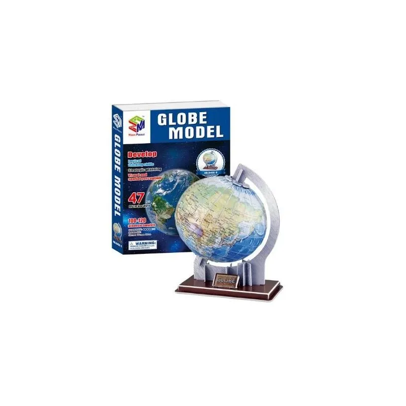 3D пазл Magic Puzzle Globe Model 525084676, 69 см x 32 см, 49 шт., многоцветный