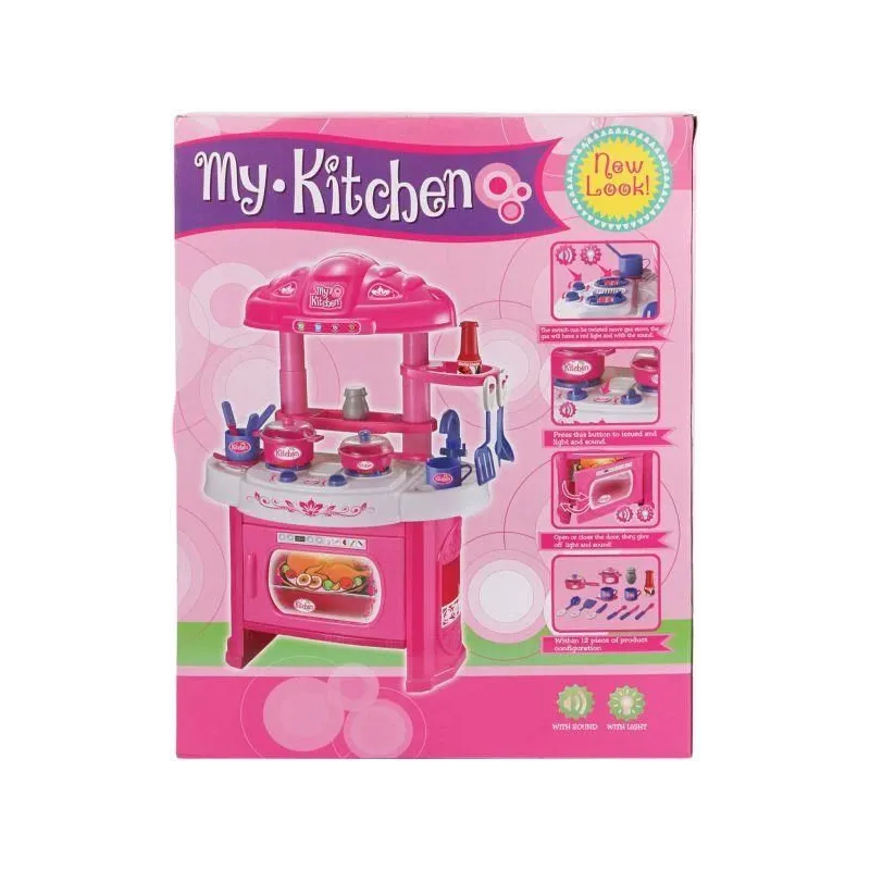 Игровая кухня 614000408, розовый цв.