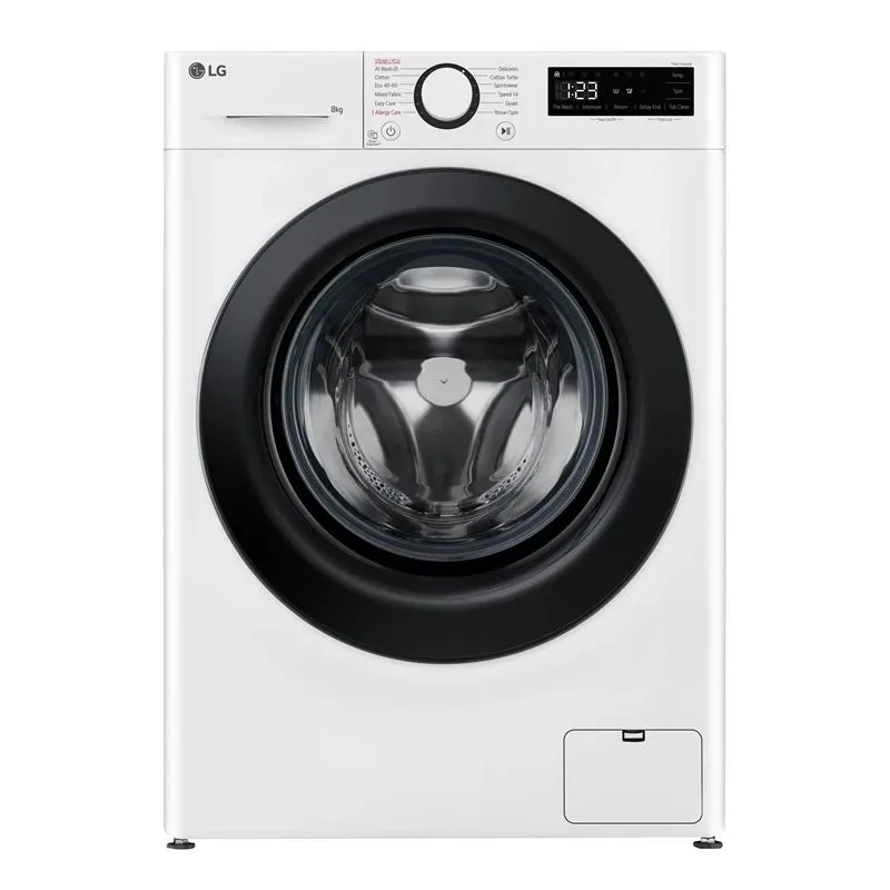 Veļas mašīna LG F2WR508SBW, 8 kg, balta krās.