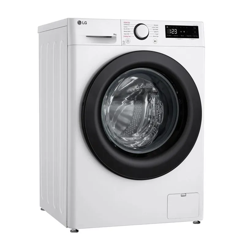 Veļas mašīna LG F2WR508SBW, 8 kg, balta krās.