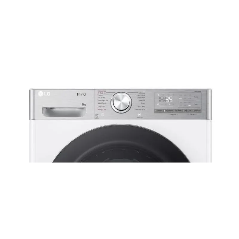 Veļas mašīna LG F2WR909P3W, 9 kg, balta