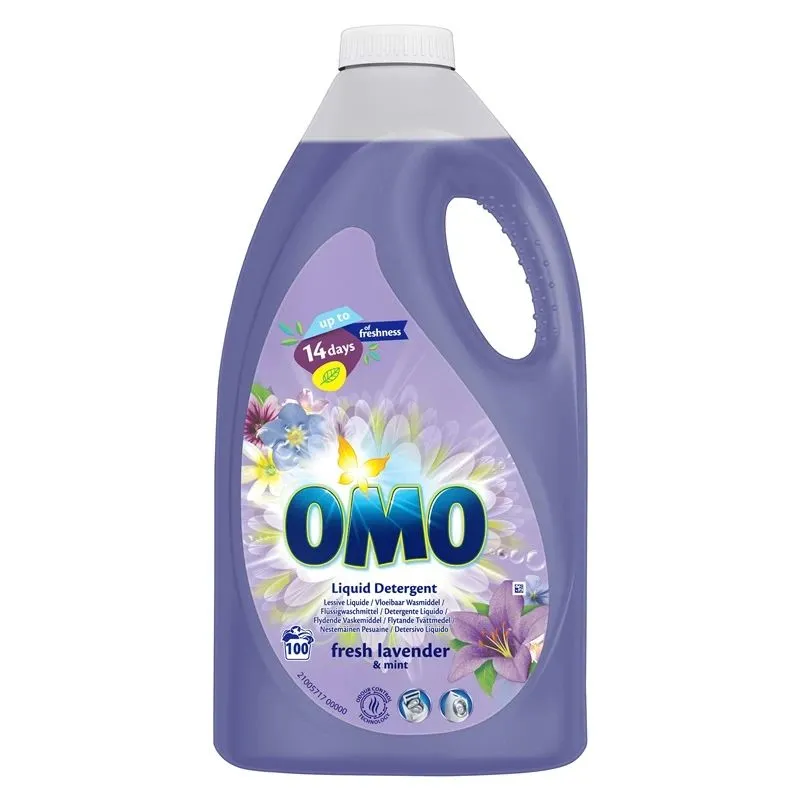 Šķidrs mazgāšanas līdzeklis OMO FRESH LAVENDER, 5 l
