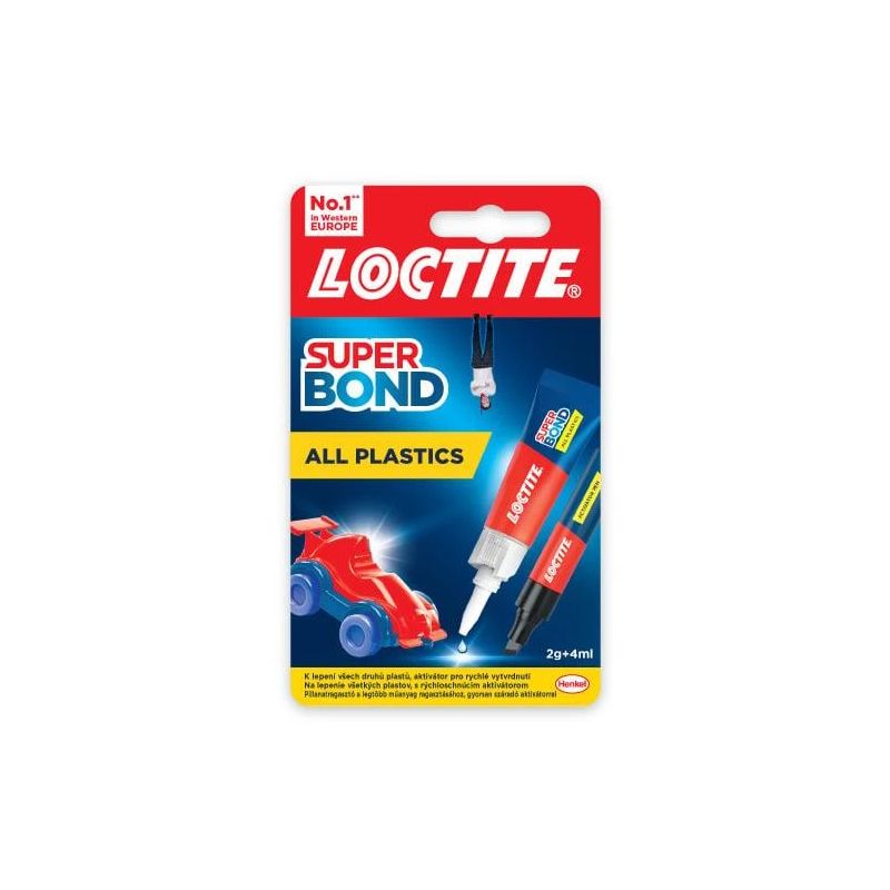 Līme loctite super bond all plast.2g+4ml