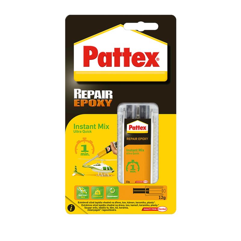 Līme epoksīda Pattex Repair Epoxy 1 min. 11 ml
