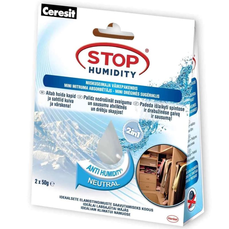 Mitruma uzsūcējs Ceresit Mini Sachets Neutral. 100 g