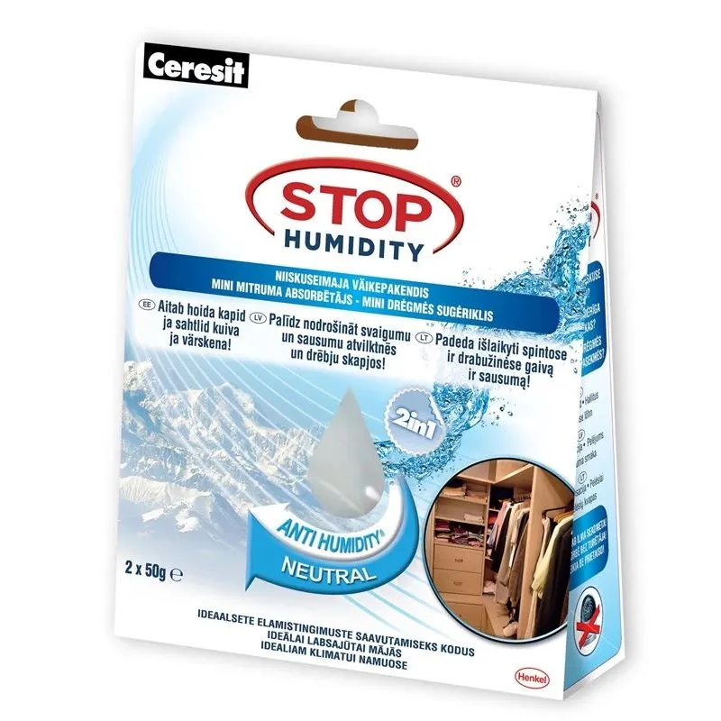 Niiskuseimaja Ceresit Mini Sachets Neutral, neutraalne, 100 g