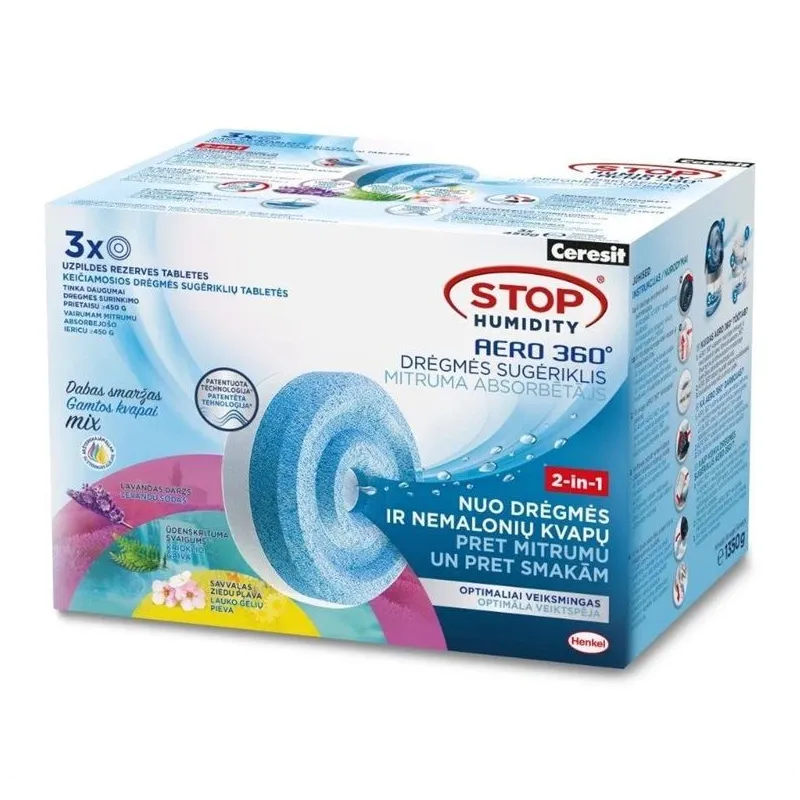 Mitruma uzsūcēja tabletes Ceresit, 1350 g