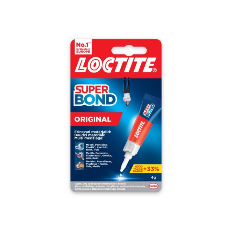 Līme kontakti Loctite Super Bond Original 4 g