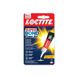 Liim kontakt Loctite Super Bond Power Gel, 0.004 kg, läbipaistev v.