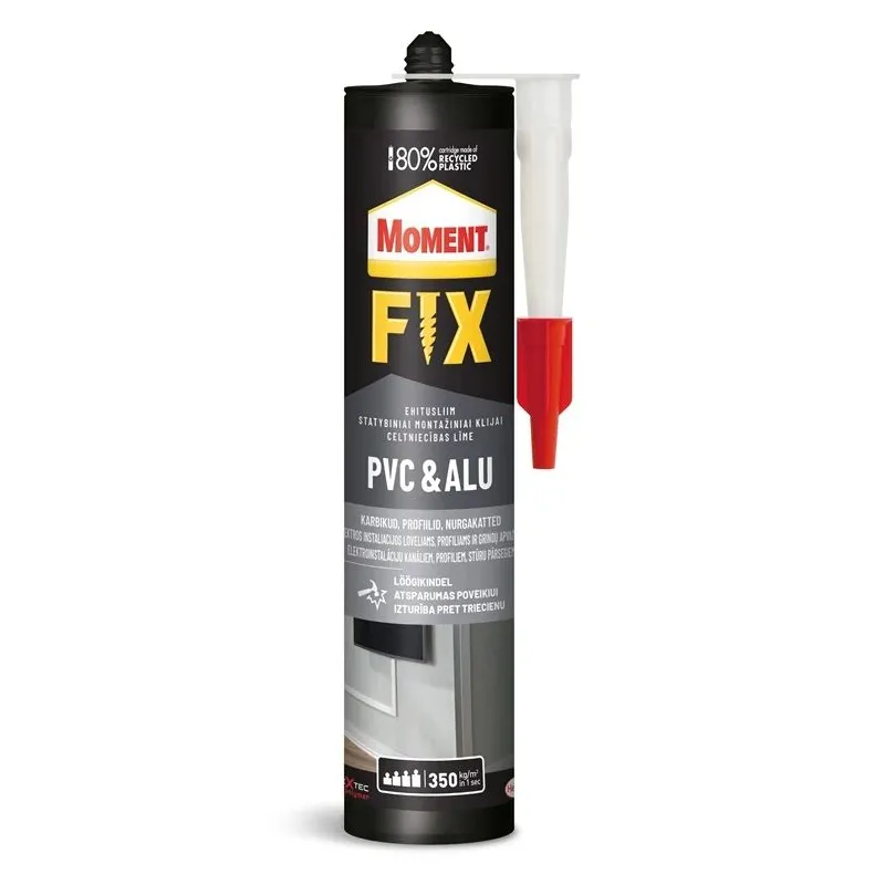 Клей монтажные Moment Fix PVC & Aluminum, 0.44 кг, беловатый цв.