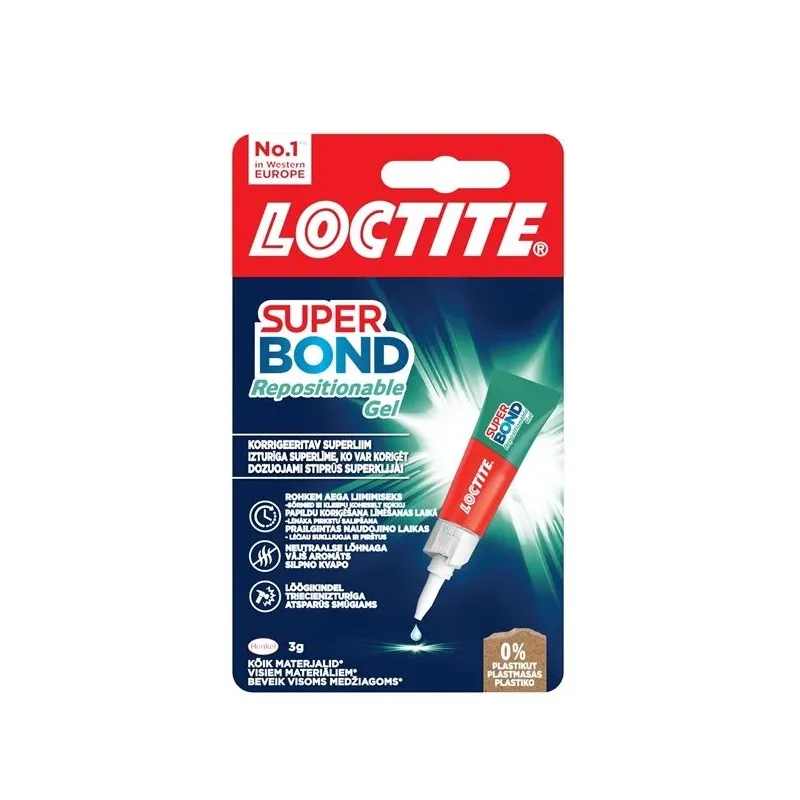 Līme kontakti Loctite Super Bond Pure Gel, 0.003 kg