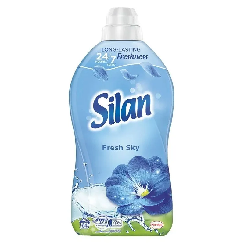 Veļas mīkstinātājs Silan Fresh sky, šķidrums, 1.408 l
