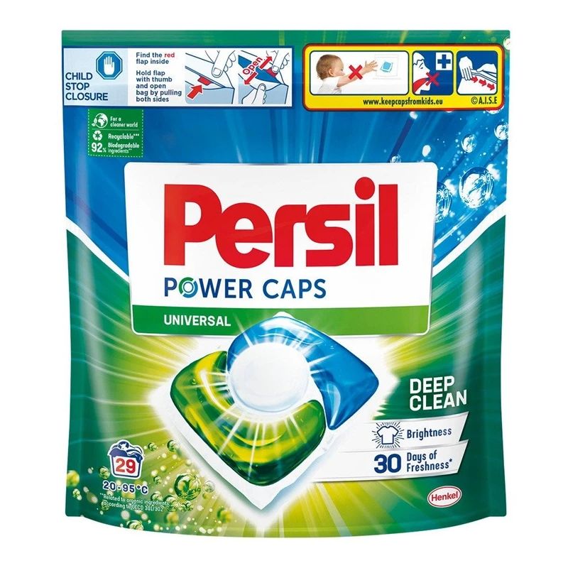 Kapsulas mazgāšanai Persil Power Caps White. 29 gab.