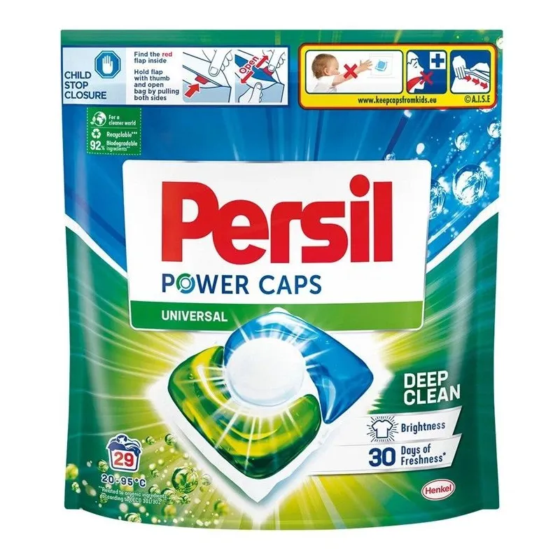 Kapsulas mazgāšanai Persil Power Caps White, 29 gab.