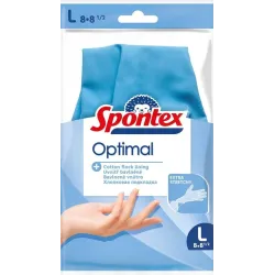 Latex gloves spontex optimal l