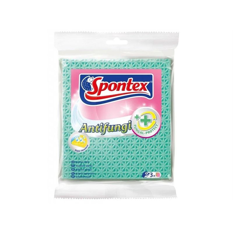 Audums Spontex Antifungi. dzeltena. virtuvei. 3 gab.