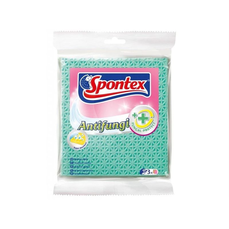 Audums Spontex Antifungi. dzeltena. virtuvei. 3 gab.