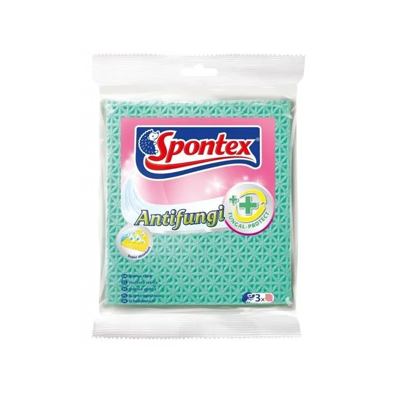 Audums Spontex Antifungi. dzeltena. virtuvei. 3 gab.