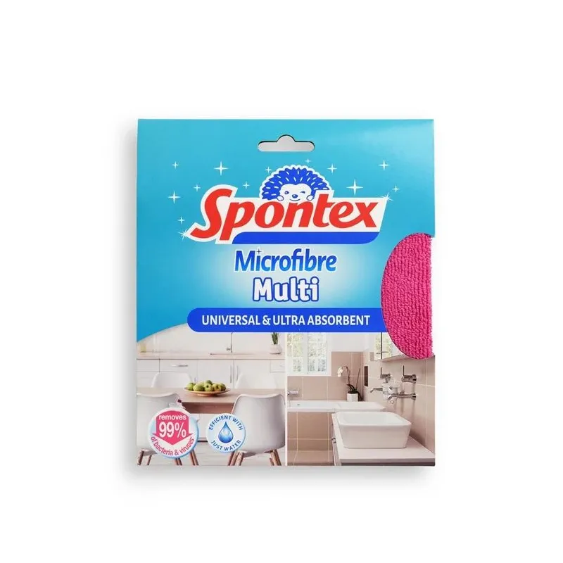 Šluostė, universali Spontex, ,spalva-dizainas parenkami atsitiktine tvarka,, poliesteris-poliamidas-mikropluoštas