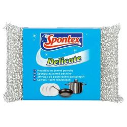 Tīrīšanas sūklis Spontex Delicate. sudraba