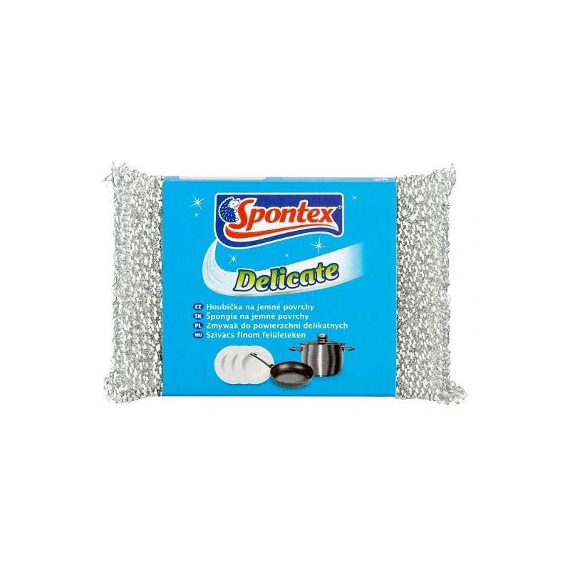 Tīrīšanas sūklis Spontex Delicate. sudraba