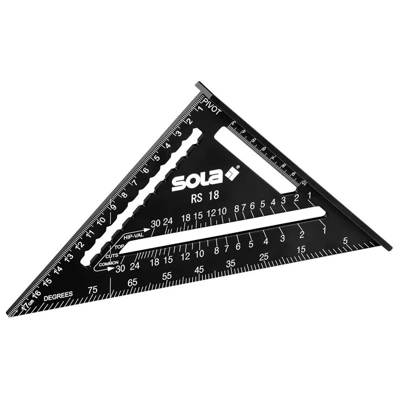 Kampainis Sola RS 18 56160101, 180 mm, metalas, 45 - 90 °