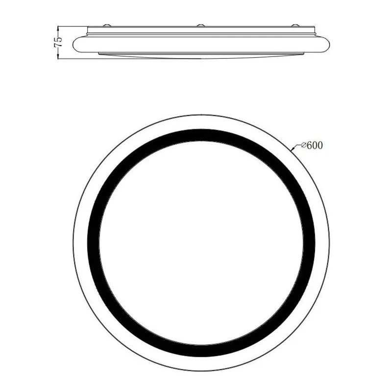 Lampa plafons Eglo Lipari 33196, LED, 3000 - 6500 °K, 1 x 40 W