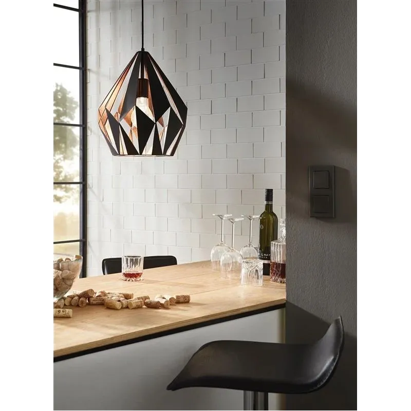 Lampa karināms Eglo Carlton 49254, E27, 1 x 60 W