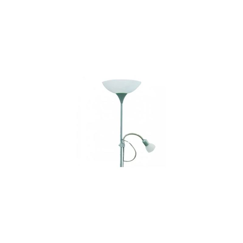 Stāvlampa 82842 up2 1x60w+1x25w niķelis