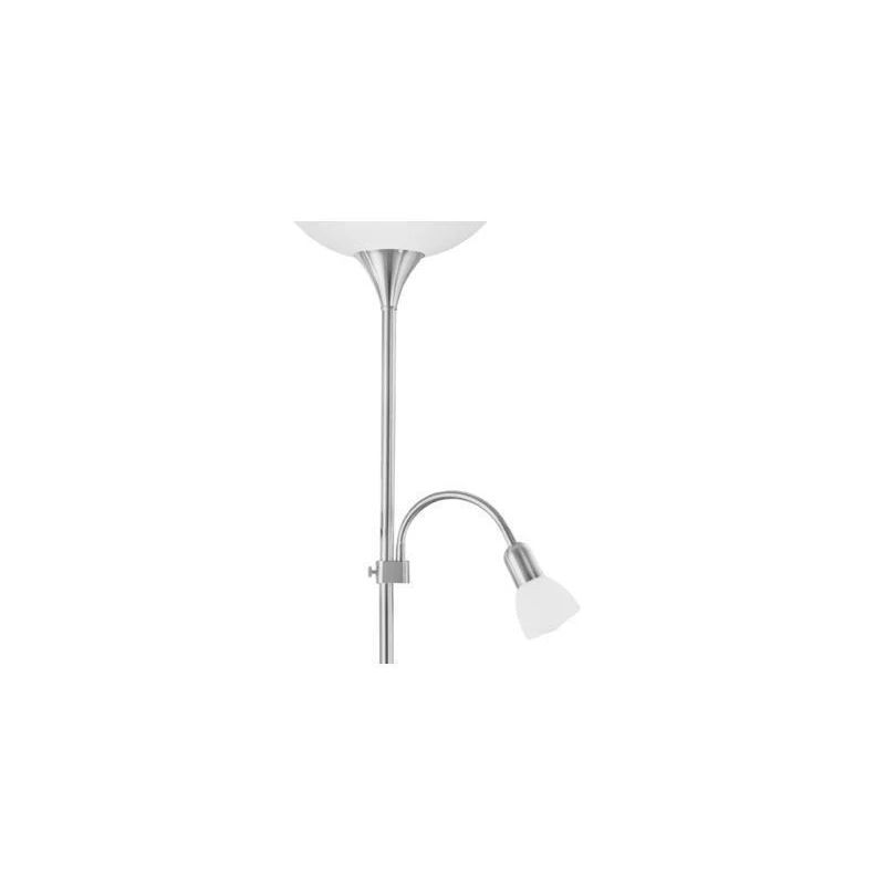 Stāvlampa 82842 up2 1x60w+1x25w niķelis