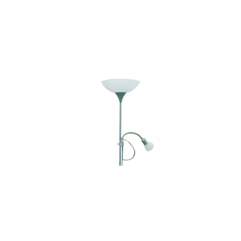 Stāvlampa 82842 up2 1x60w+1x25w niķelis